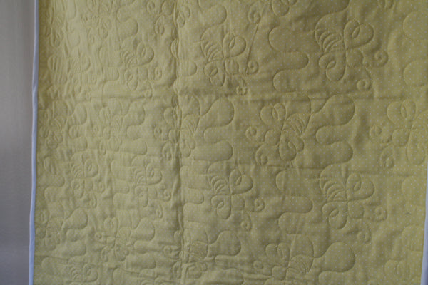 Winnie The Pooh While Cloth Quilt | Disney Baby Quilt | Yellow Pooh Bear Quilt | Handmade Baby Gift | Winnie the Pooh Shower Gift - Quilts a la Mode