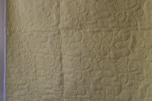 Winnie The Pooh While Cloth Quilt | Disney Baby Quilt | Yellow Pooh Bear Quilt | Handmade Baby Gift | Winnie the Pooh Shower Gift - Quilts a la Mode