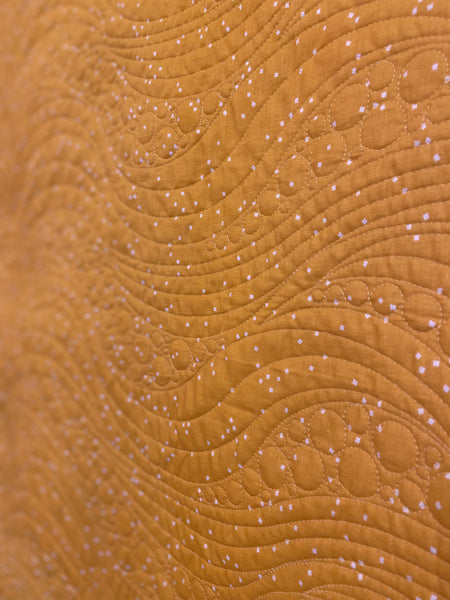 Mid century modern handmade otter baby quilt - Quilts a la Mode